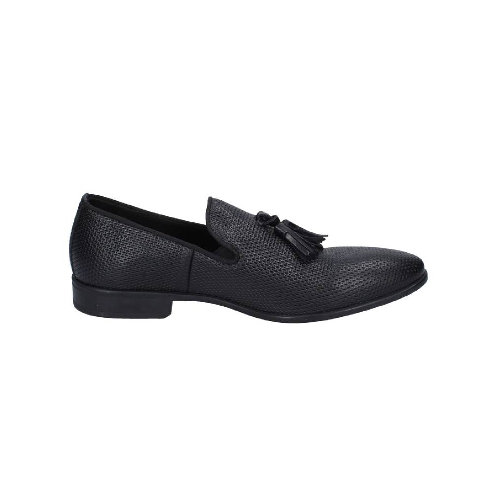 scarpe uomo EVEET mocassini nero pelle EZ224 Promozione Limitata