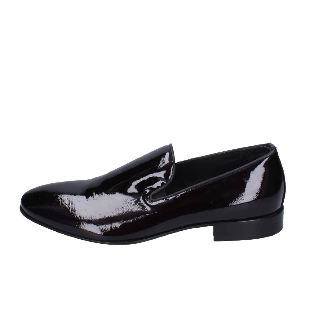 scarpe uomo EVEET mocassini nero vernice EZ238 Fino Al -60%