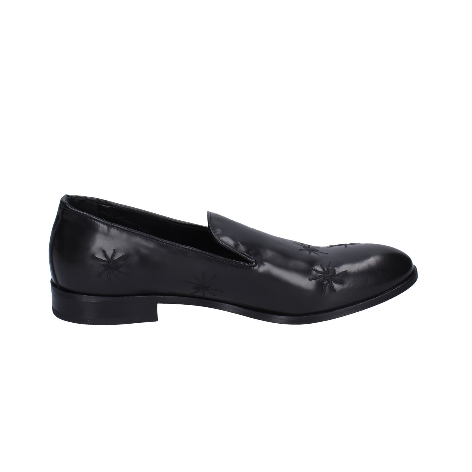 scarpe uomo EVEET mocassini nero pelle EZ231 Affare Del Giorno