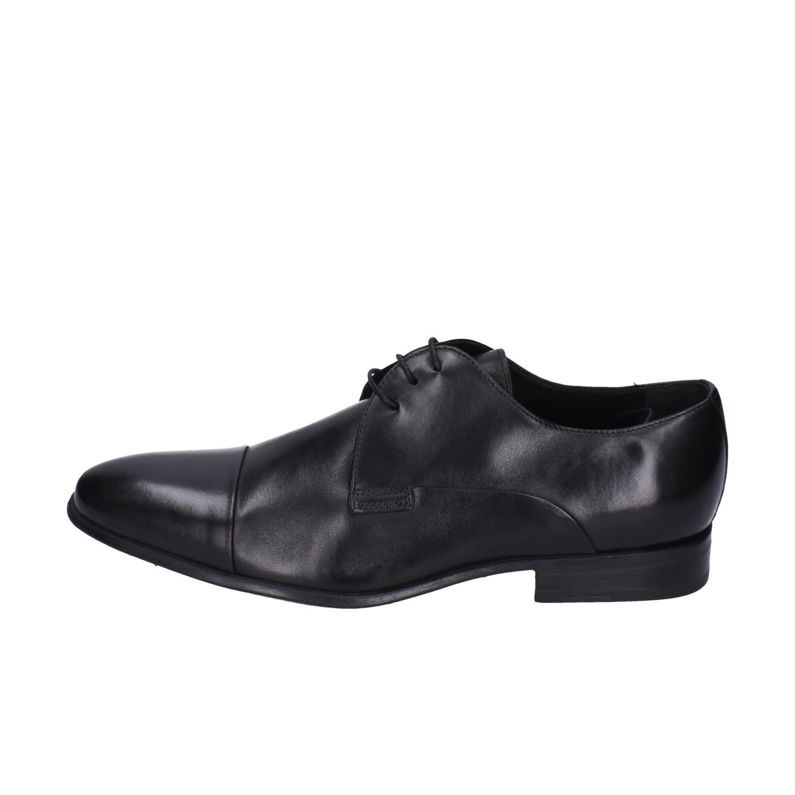 scarpe uomo STEFANO BRANCHINI classiche nero pelle EZ842 Online