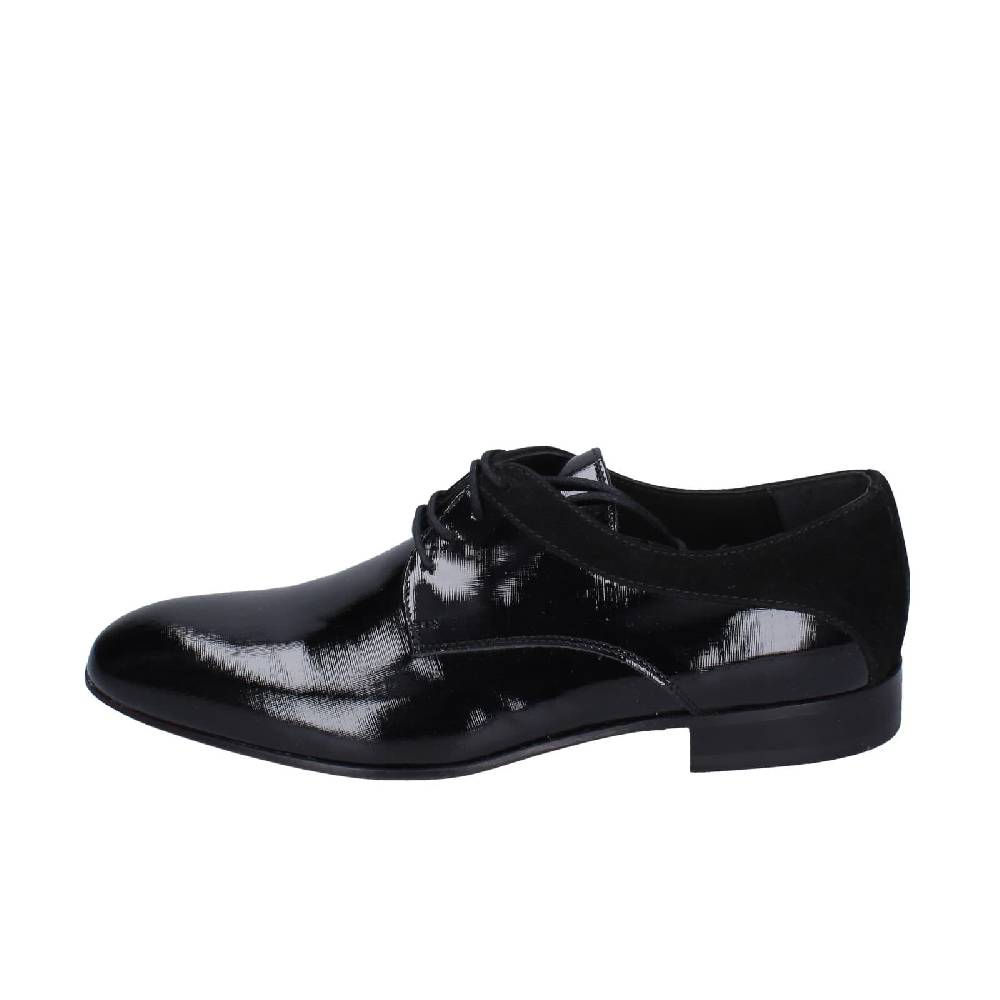 scarpe uomo EVEET classiche nero vernice velluto 15010 EZ120 In Vendita