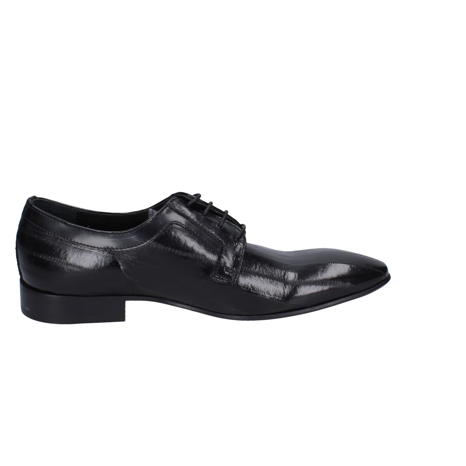 scarpe uomo EVEET classiche nero vernice EZ107 Hotsell