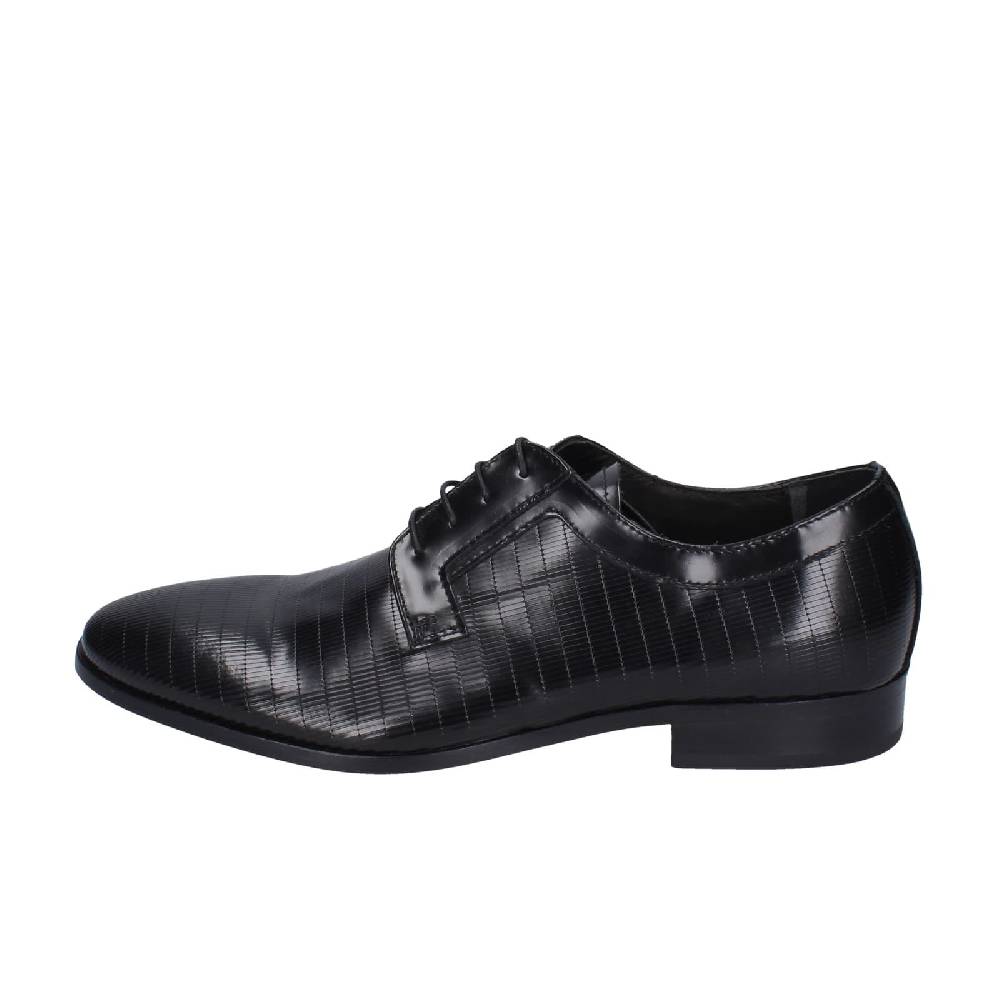 scarpe uomo EVEET classiche nero pelle EZ116 Vendita Calda