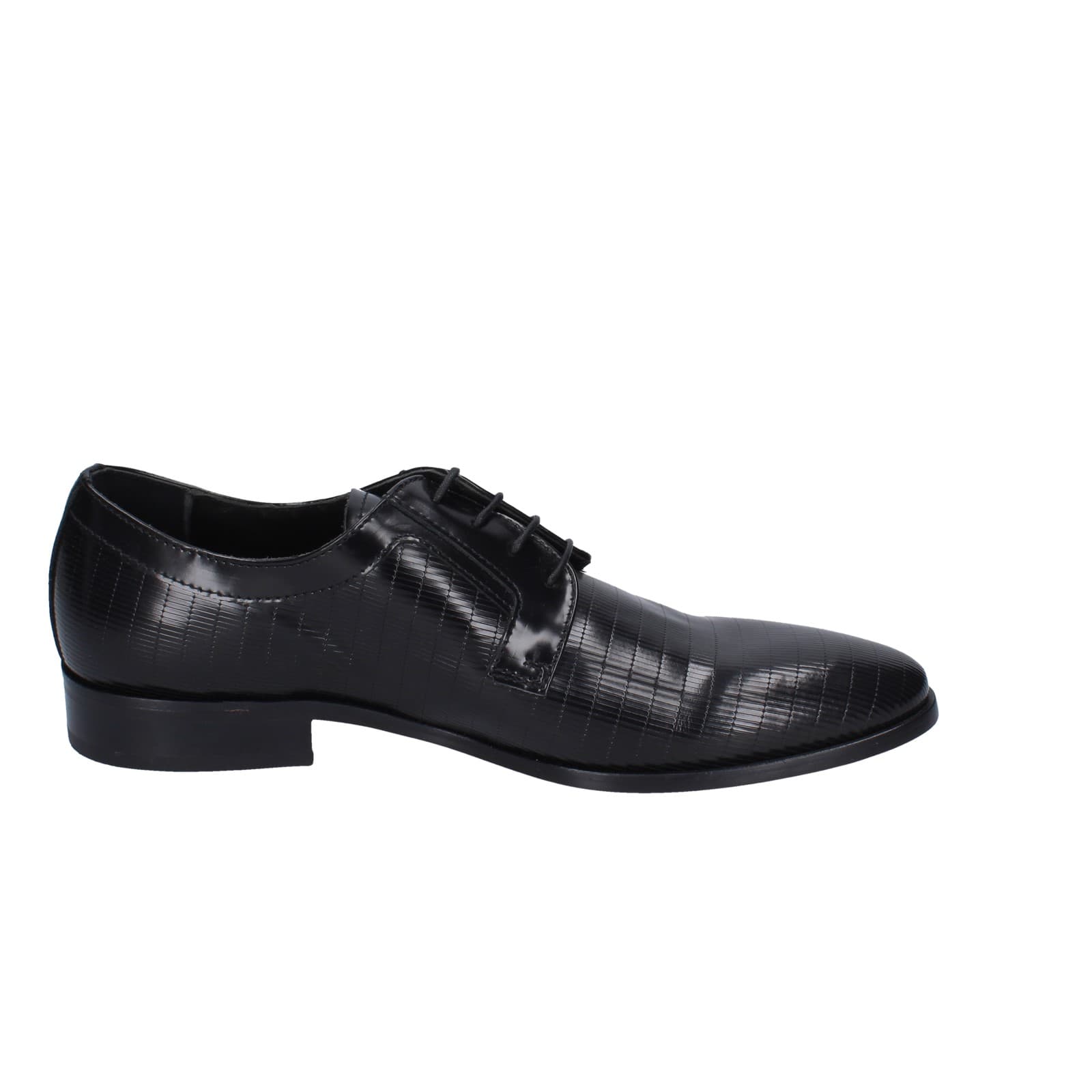 scarpe uomo EVEET classiche nero pelle EZ116 Vendita Calda