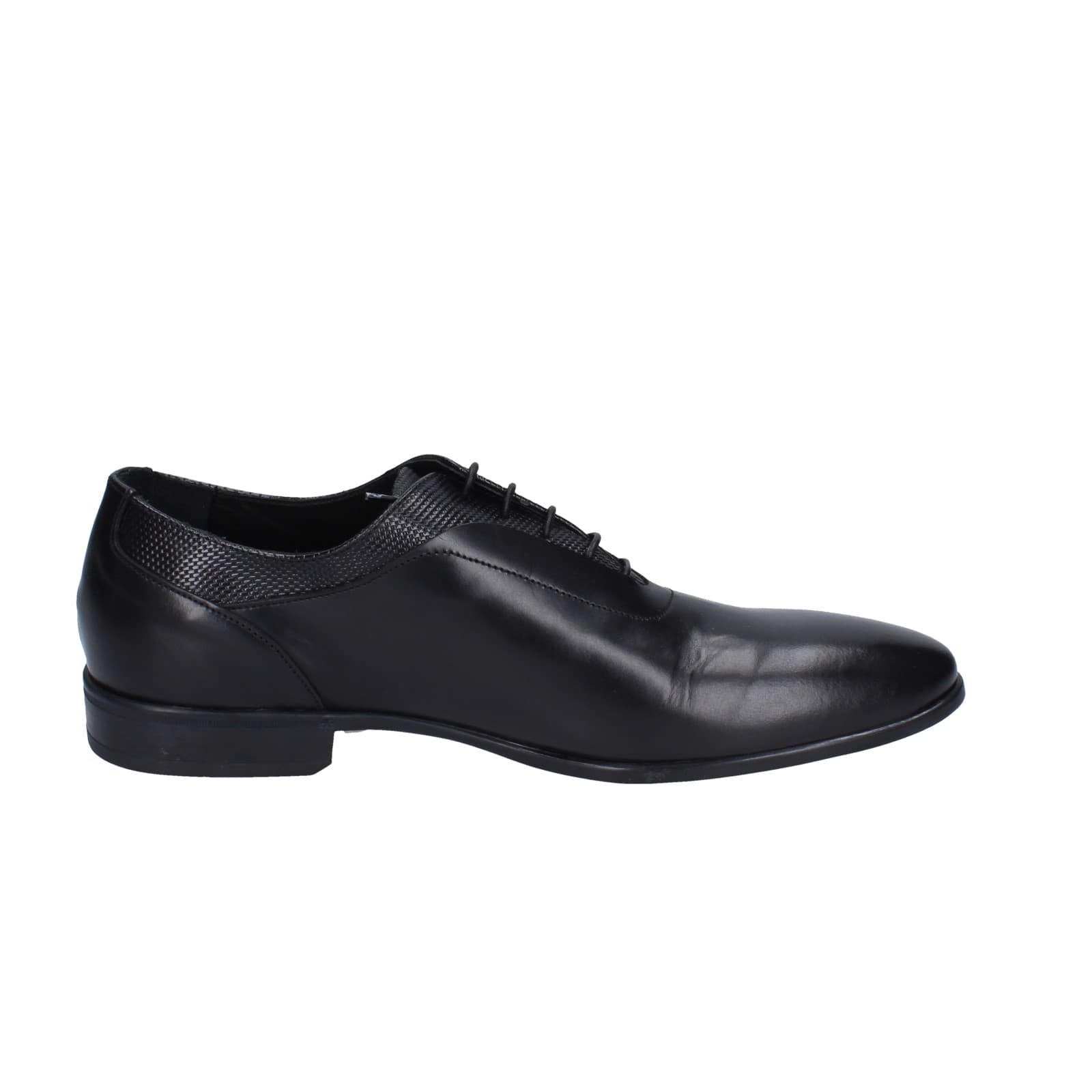 scarpe uomo EVEET classiche nero pelle EZ92 Vendita Economica