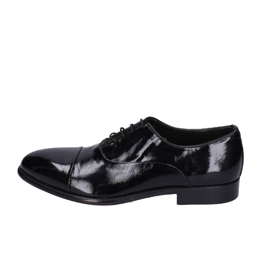 scarpe uomo EVEET classiche nero vernice EZ131 Vendite Flash