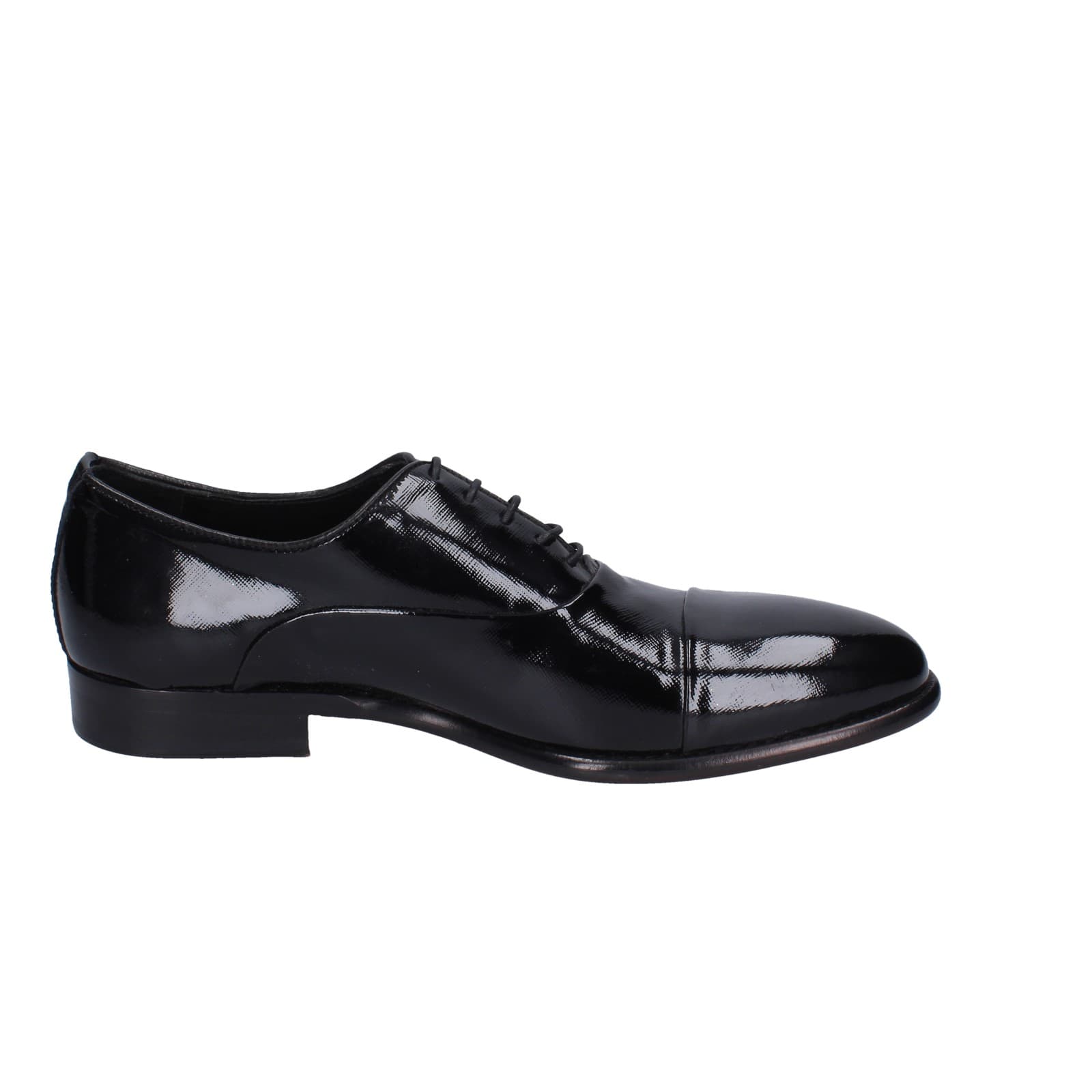 scarpe uomo EVEET classiche nero vernice EZ131 Vendite Flash