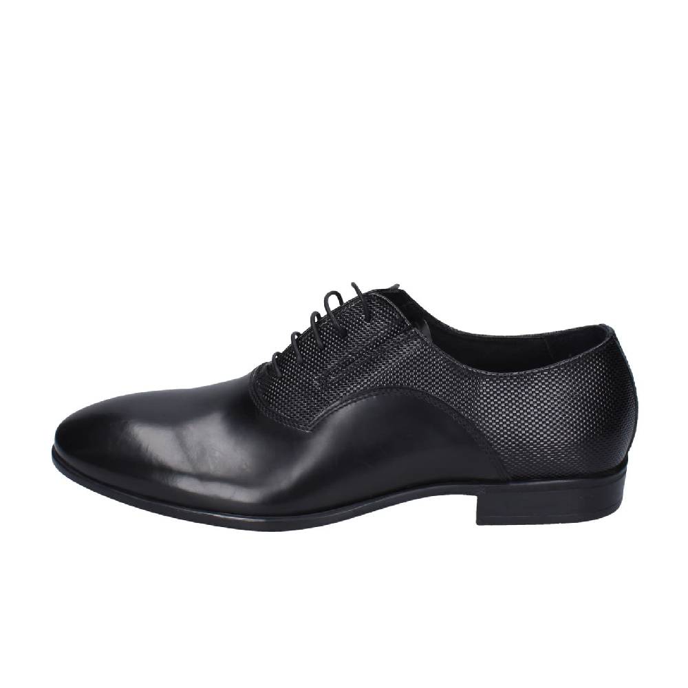 scarpe uomo EVEET classiche nero pelle EZ98 In Saldo
