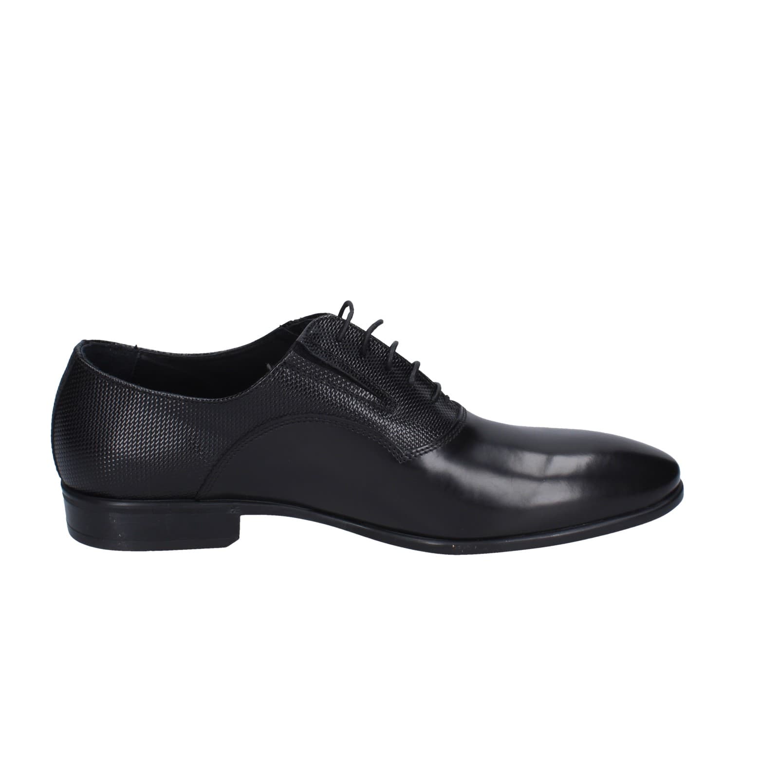 scarpe uomo EVEET classiche nero pelle EZ98 In Saldo