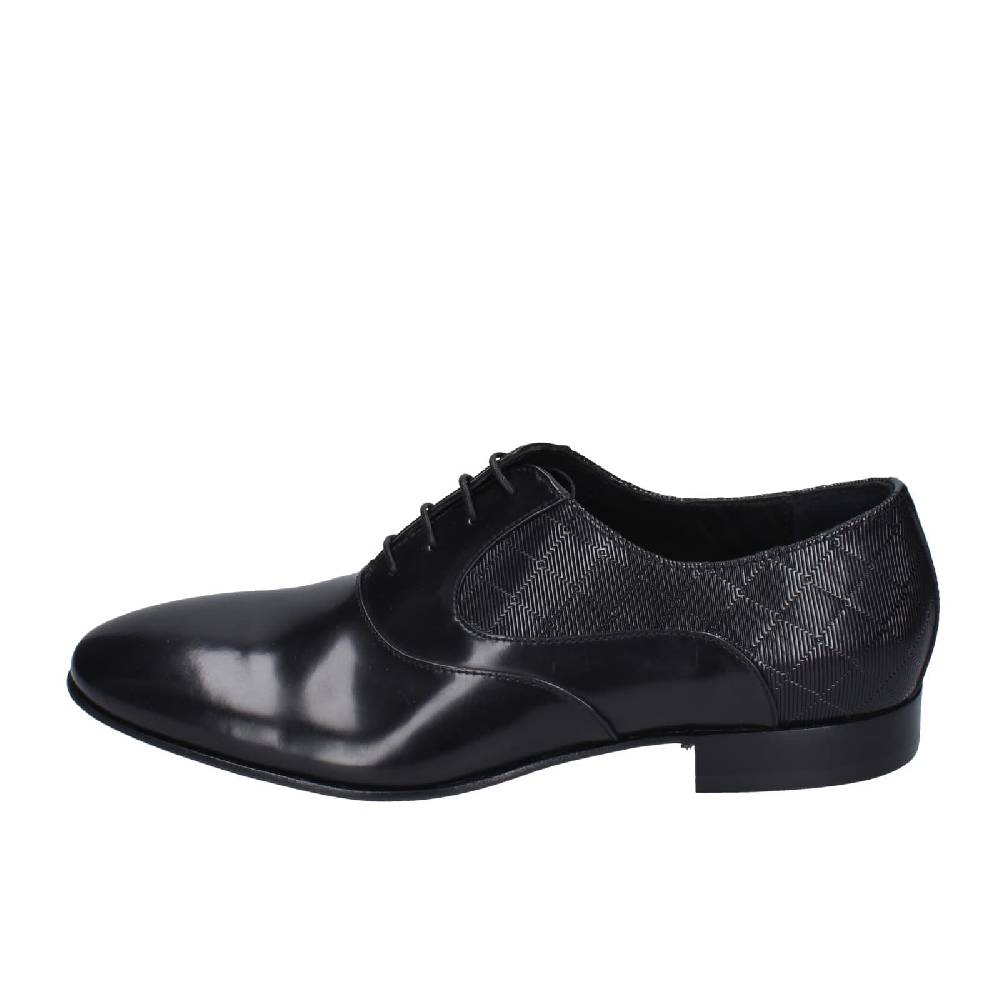 scarpe uomo EVEET classiche nero pelle EZ113 Nuova