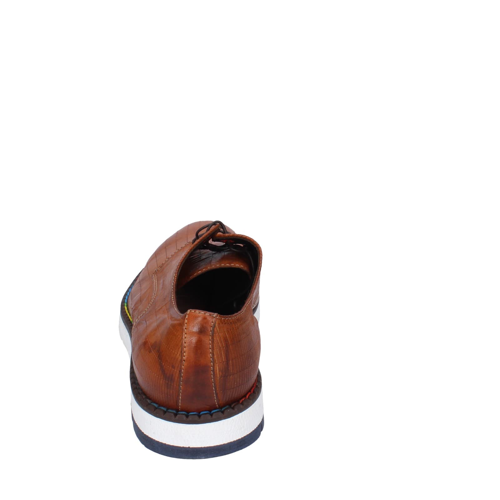 scarpe uomo EVEET classiche marrone pelle EZ147 Moda