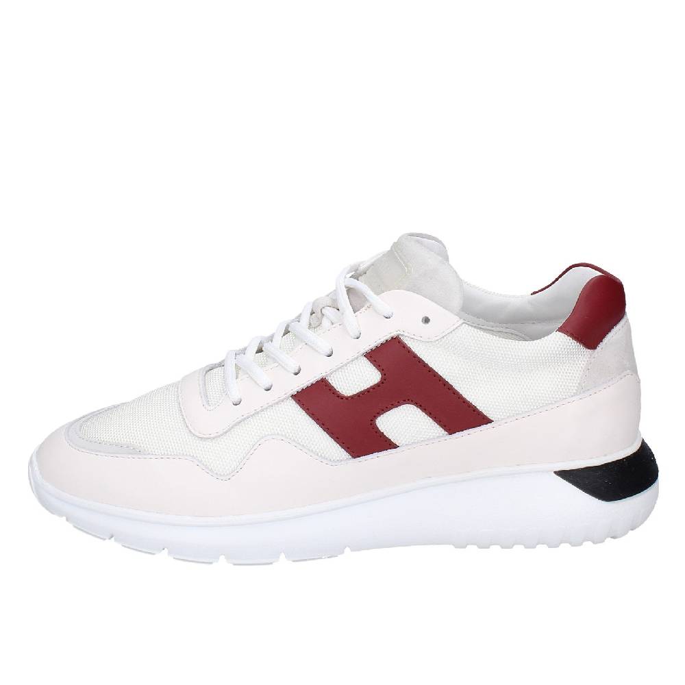 scarpe uomo HOGAN sneakers bianco pelle tessuto EX346 Grande vendita
