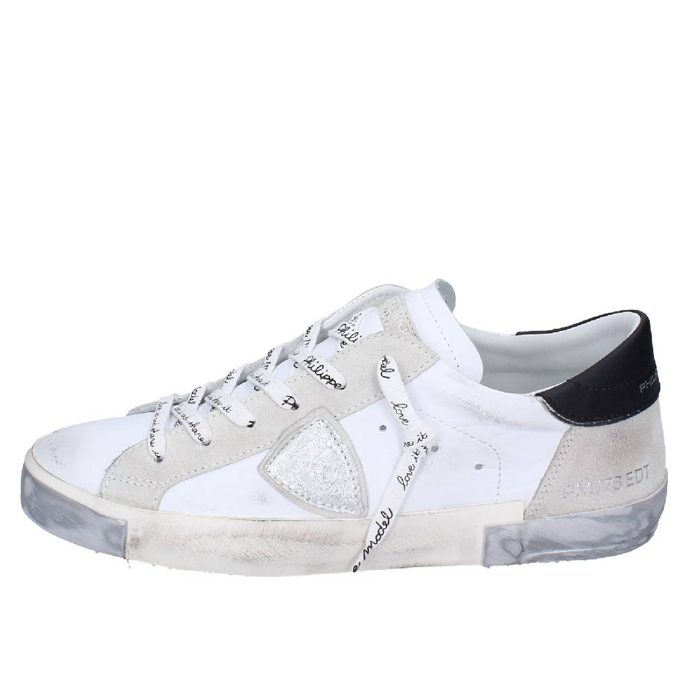 scarpe uomo PHILIPPE MODEL sneakers bianco pelle camoscio EX564 2025
