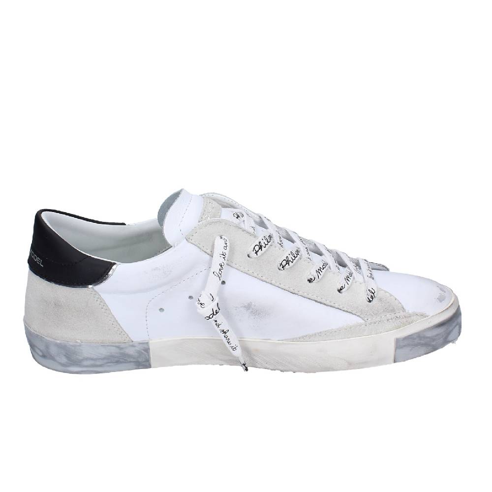 scarpe uomo PHILIPPE MODEL sneakers bianco pelle camoscio EX564 2025