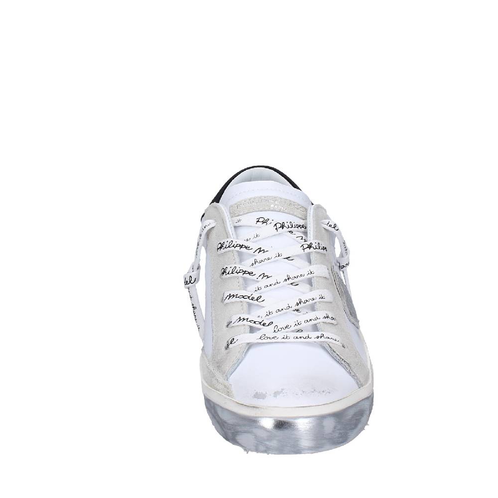 scarpe uomo PHILIPPE MODEL sneakers bianco pelle camoscio EX564 2025