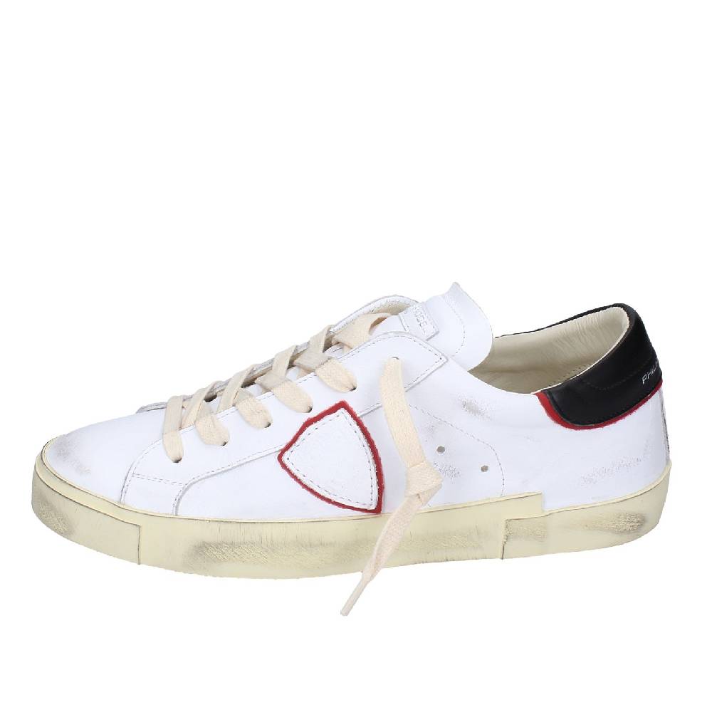 scarpe uomo PHILIPPE MODEL sneakers bianco pelle VINTAGE EX361 Qualità