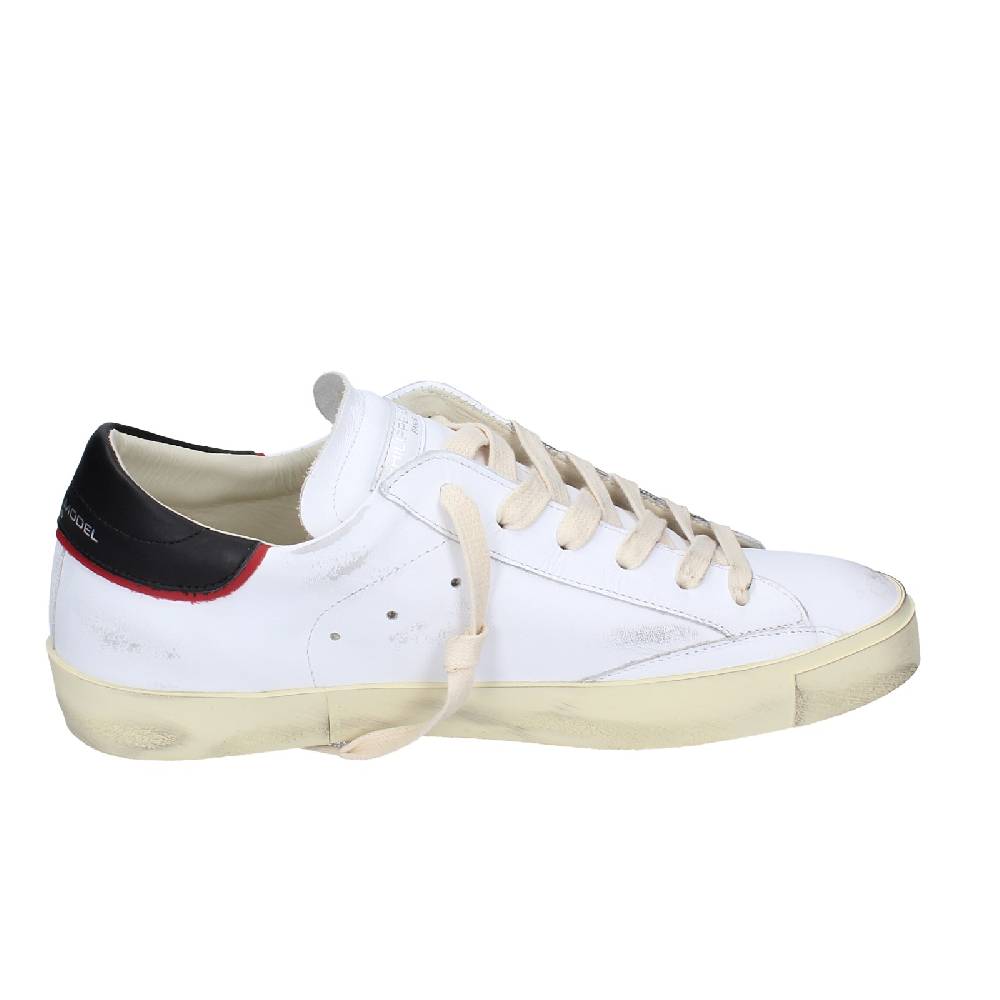 scarpe uomo PHILIPPE MODEL sneakers bianco pelle VINTAGE EX361 Qualità