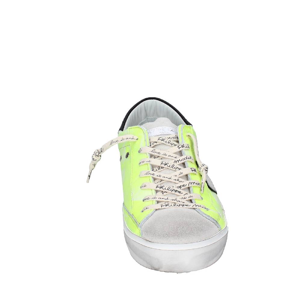 scarpe uomo PHILIPPE MODEL sneakers giallo pelle grigio camoscio VINTAGE EX359 Cyber Monday