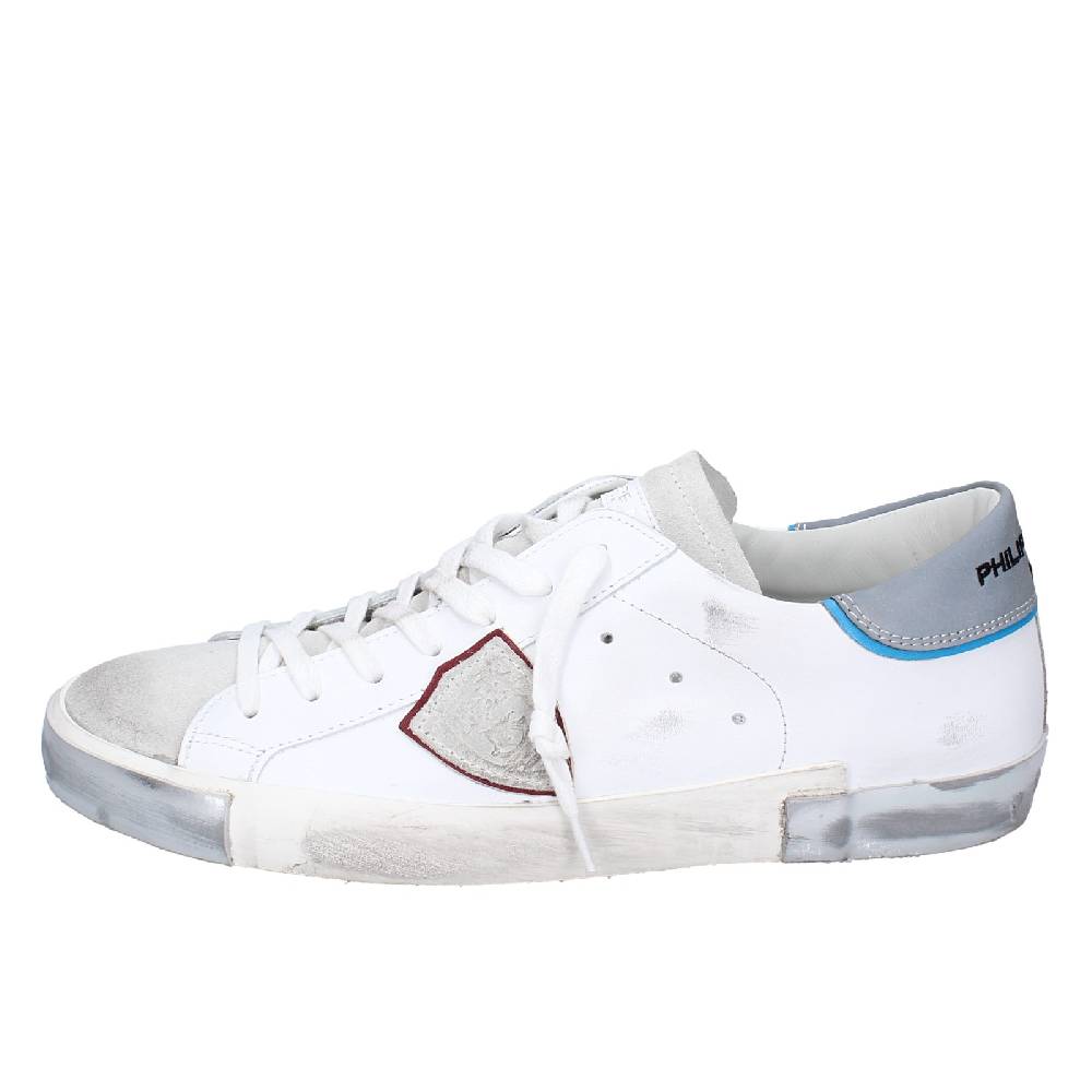 scarpe uomo PHILIPPE MODEL sneakers bianco pelle VINTAGE EX342 Qualità Garantita
