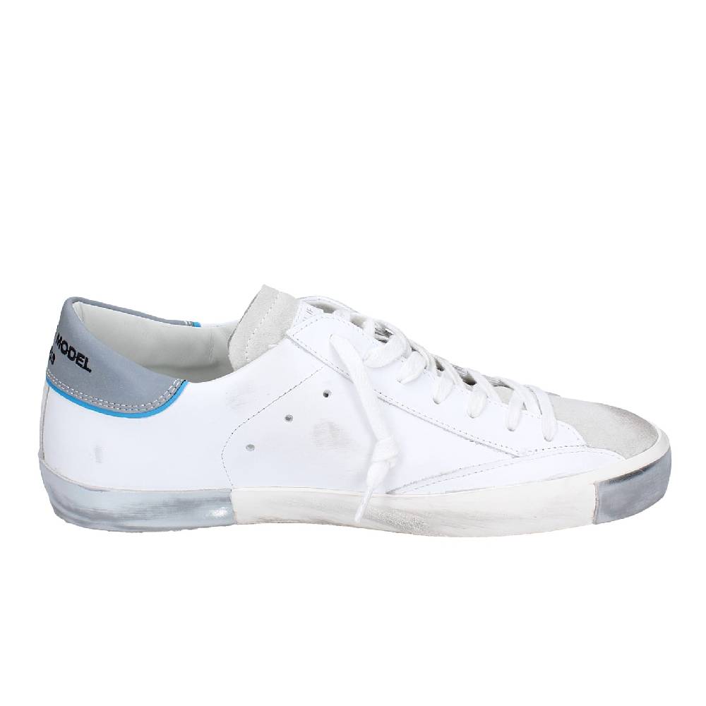 scarpe uomo PHILIPPE MODEL sneakers bianco pelle VINTAGE EX342 Qualità Garantita