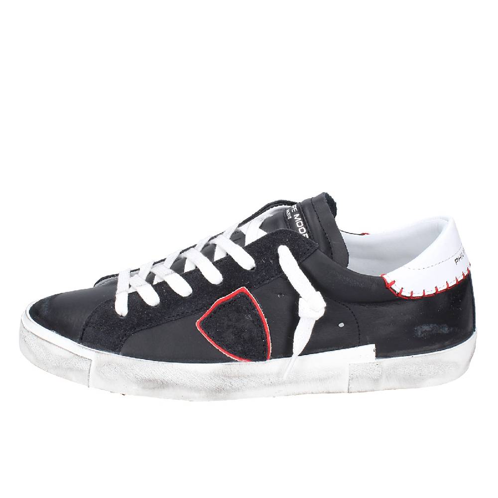 scarpe uomo PHILIPPE MODEL sneakers nero pelle VINTAGE EX338 Promozione Limitata