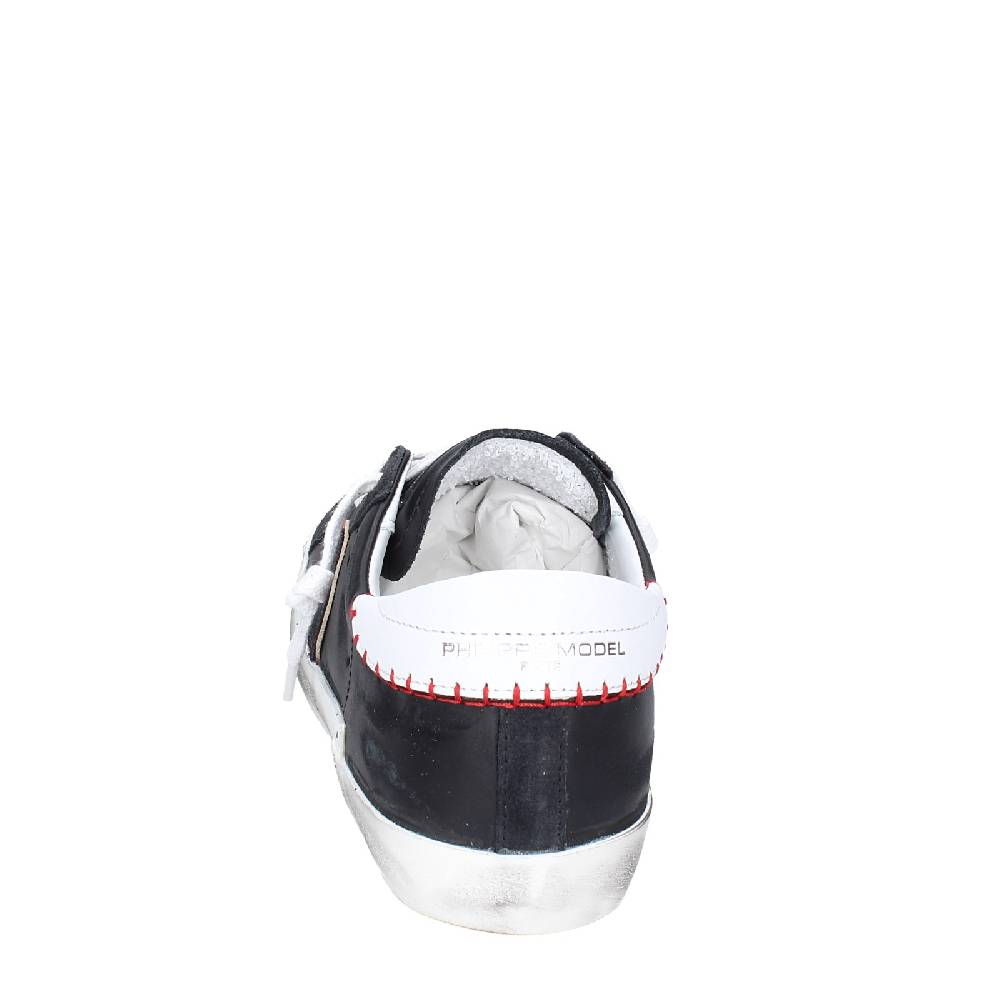 scarpe uomo PHILIPPE MODEL sneakers nero pelle VINTAGE EX338 Promozione Limitata