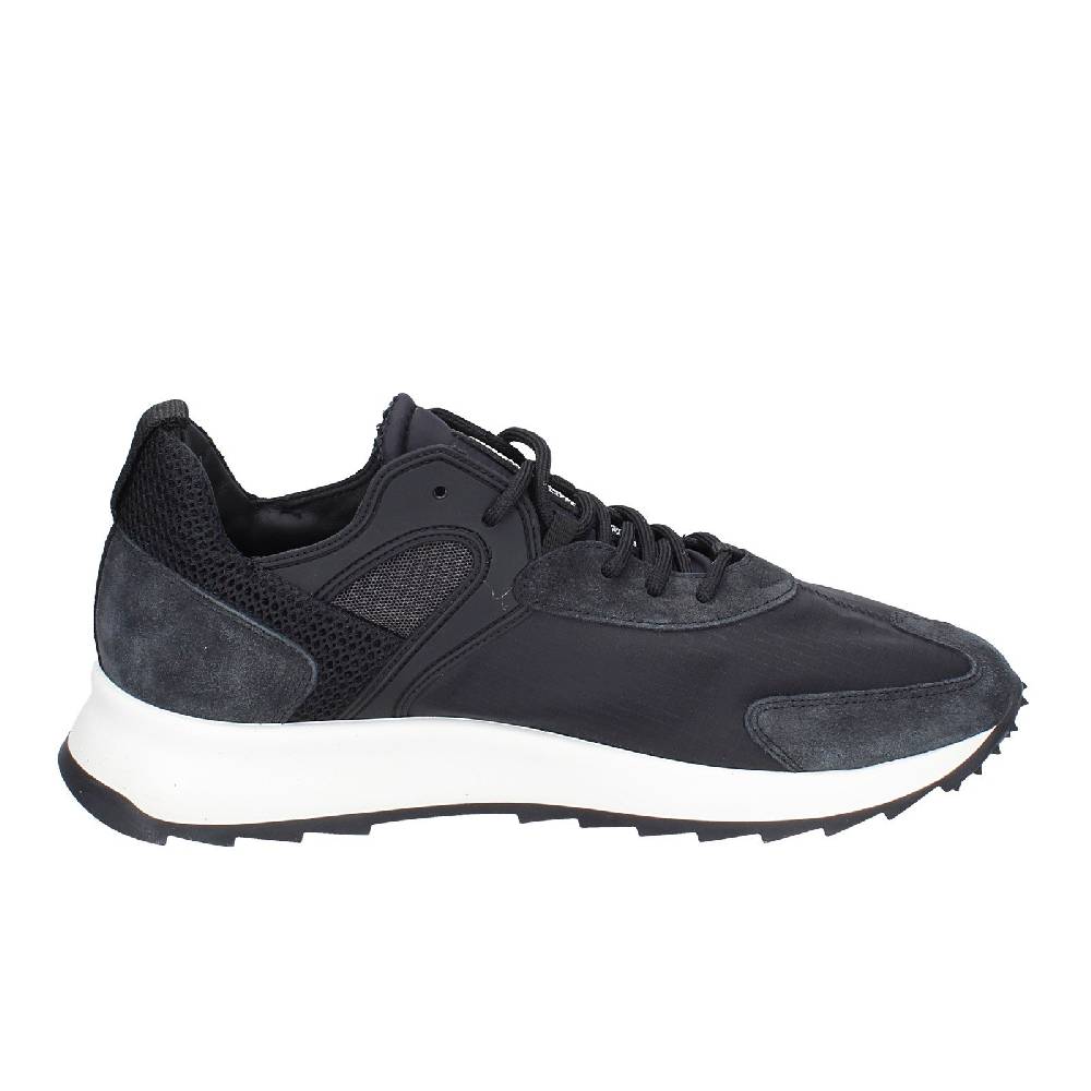 scarpe uomo PHILIPPE MODEL sneakers nero camoscio tessuto EX343 Fino Al -60%
