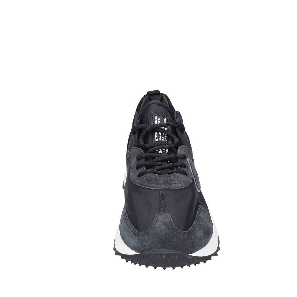 scarpe uomo PHILIPPE MODEL sneakers nero camoscio tessuto EX343 Fino Al -60%