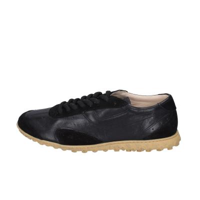 scarpe uomo MOMA sneakers nero pelle PER001-PER1 BC765 Affare Del Giorno
