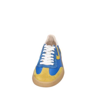 scarpe uomo MOMA sneakers blu camoscio giallo pelle 4AS420-CRVL BC745 Prezzo Ridotto