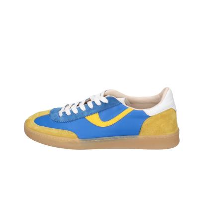 scarpe uomo MOMA sneakers blu camoscio giallo pelle 4AS420-CRVL BC745 Prezzo Ridotto