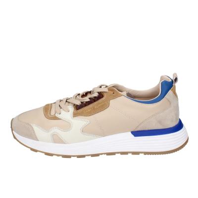 scarpe uomo MOMA sneakers beige pelle blu 4AS401-CRP BC260 Sottocosto