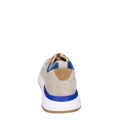 scarpe uomo MOMA sneakers beige pelle blu 4AS401-CRP BC260 Sottocosto