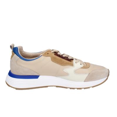 scarpe uomo MOMA sneakers beige pelle blu 4AS401-CRP BC260 Sottocosto