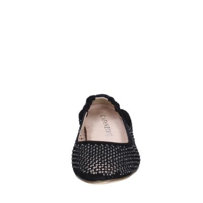scarpe donna CAFè NOIR ballerine nero camoscio strass MEL501 BF398 Novità