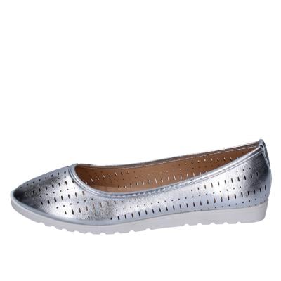 scarpe donna LANCETTI ballerine argento pelle sintetica BP564 Outlet