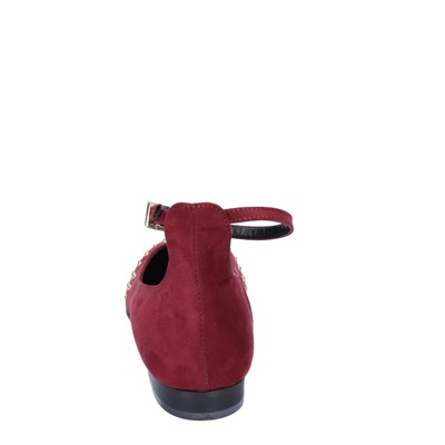 scarpe donna OLGA RUBINI ballerine bordeaux camoscio BS830 In Vendita
