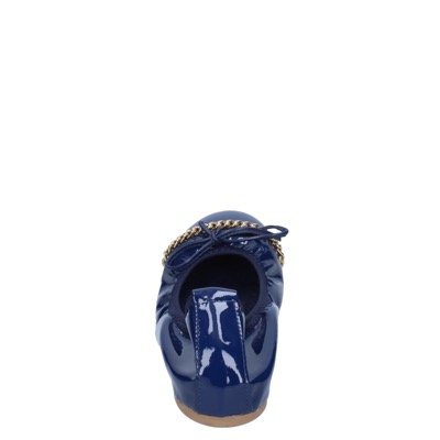 scarpe donna CROWN ballerine blu vernice BZ948 Offerte