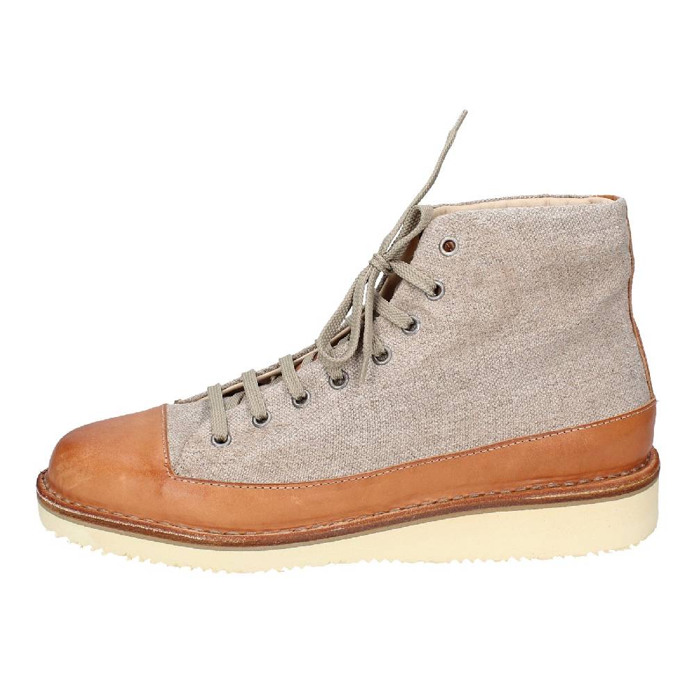 scarpe uomo ASTORFLEX stivaletti beige tessuto marrone pelle EY705 Latest stili