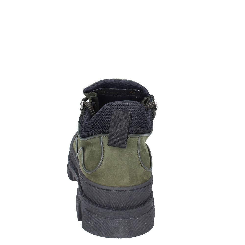 scarpe uomo STOKTON stivaletti verde pelle nabuk EY848 Nuova