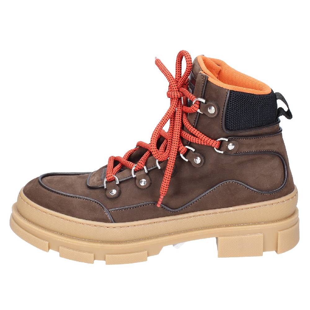 scarpe uomo STOKTON stivaletti marrone pelle nabuk EY849 Moda