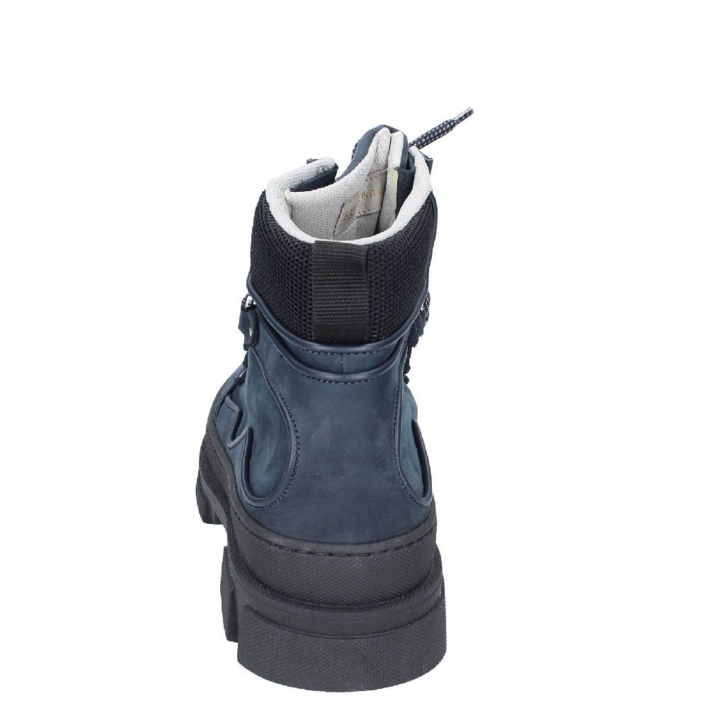 scarpe uomo STOKTON stivaletti blu pelle nabuk EY847 2025