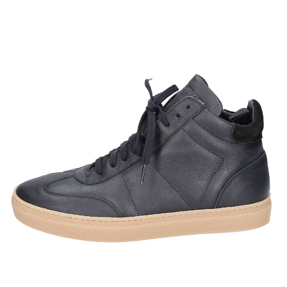 scarpe uomo STOKTON stivaletti nero pelle EY853 In Linea