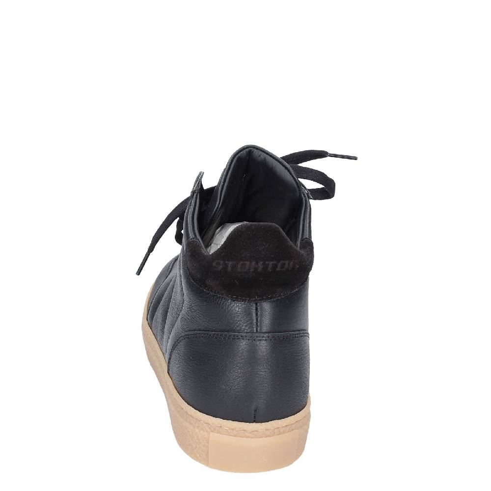 scarpe uomo STOKTON stivaletti nero pelle EY853 In Linea
