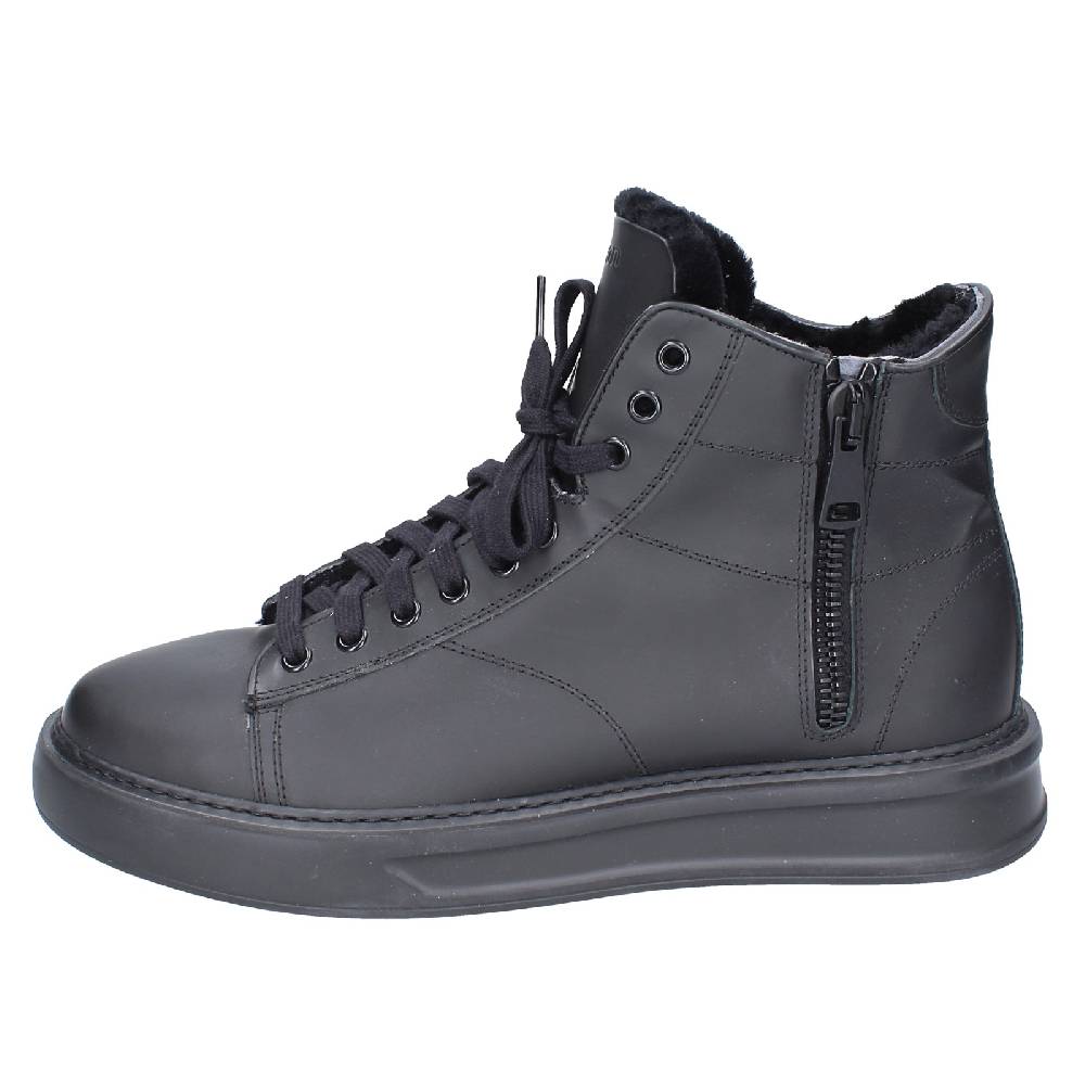 scarpe uomo STOKTON stivaletti nero gomma EY850 Nuovo