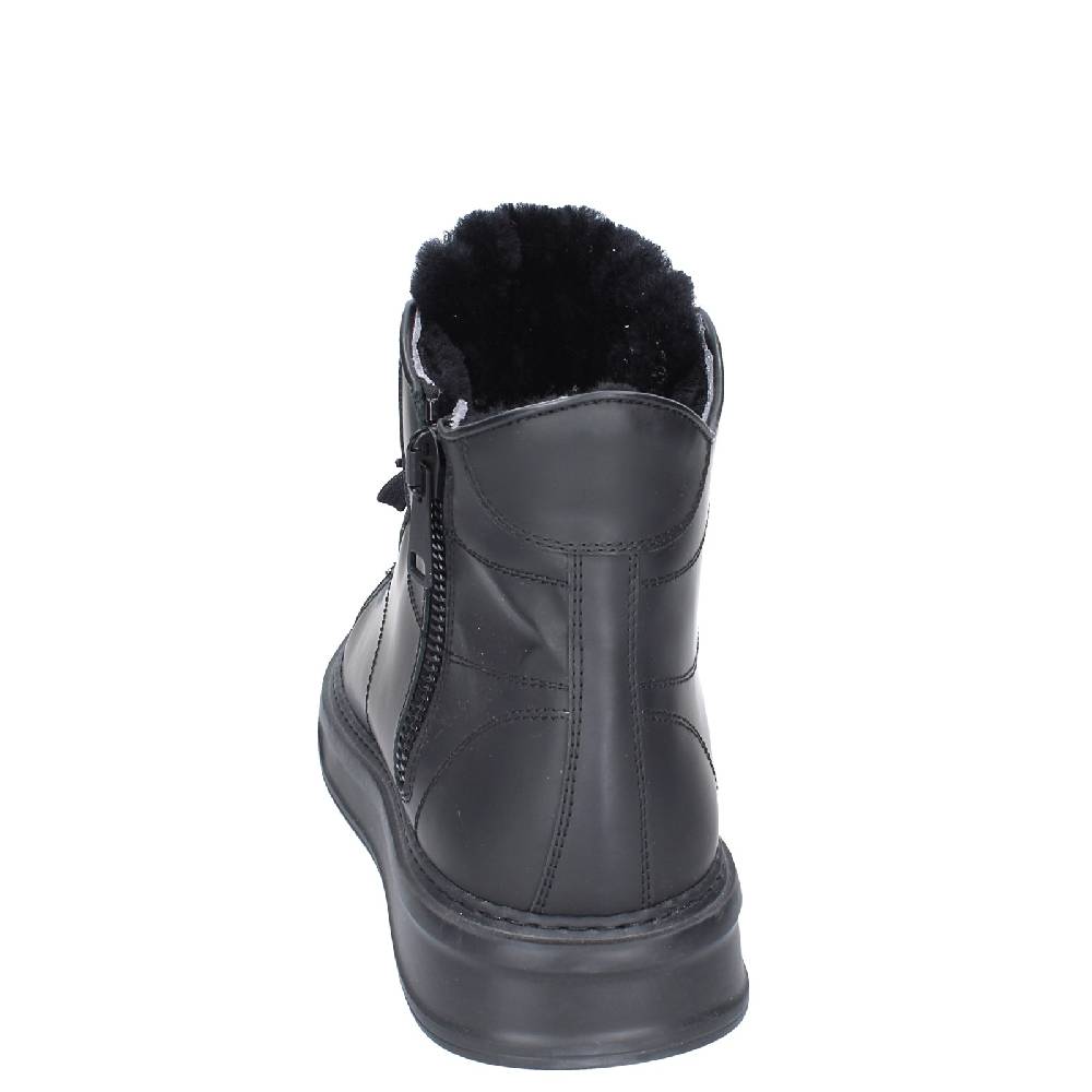 scarpe uomo STOKTON stivaletti nero gomma EY850 Nuovo