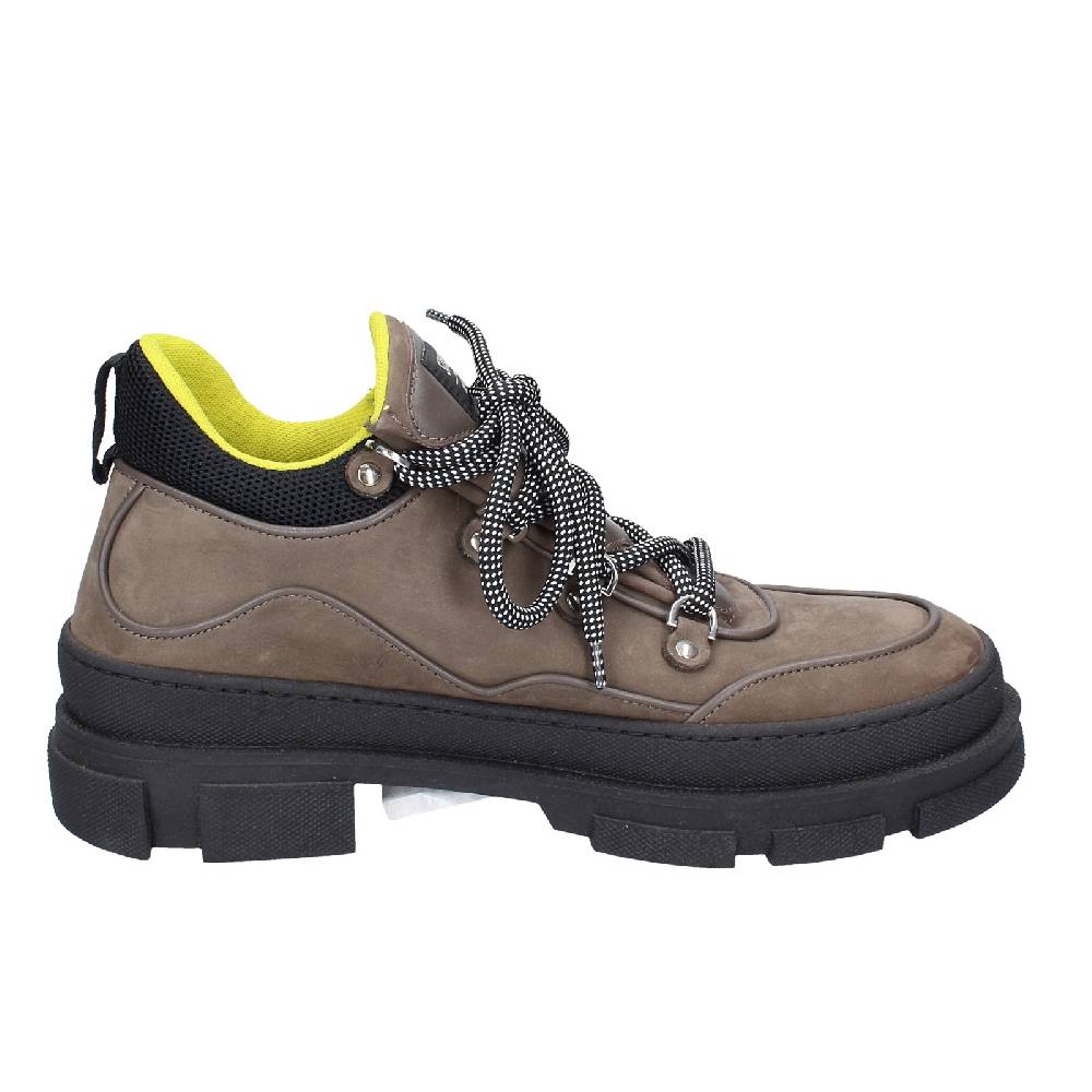 scarpe uomo STOKTON stivaletti beige pelle nabuk nero EX02 Vendita