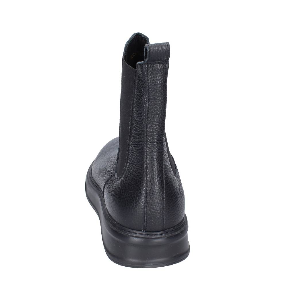 scarpe uomo STOKTON stivaletti nero pelle EX43 Spedizione Gratuita