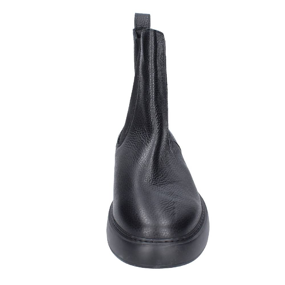 scarpe uomo STOKTON stivaletti nero pelle EX43 Spedizione Gratuita