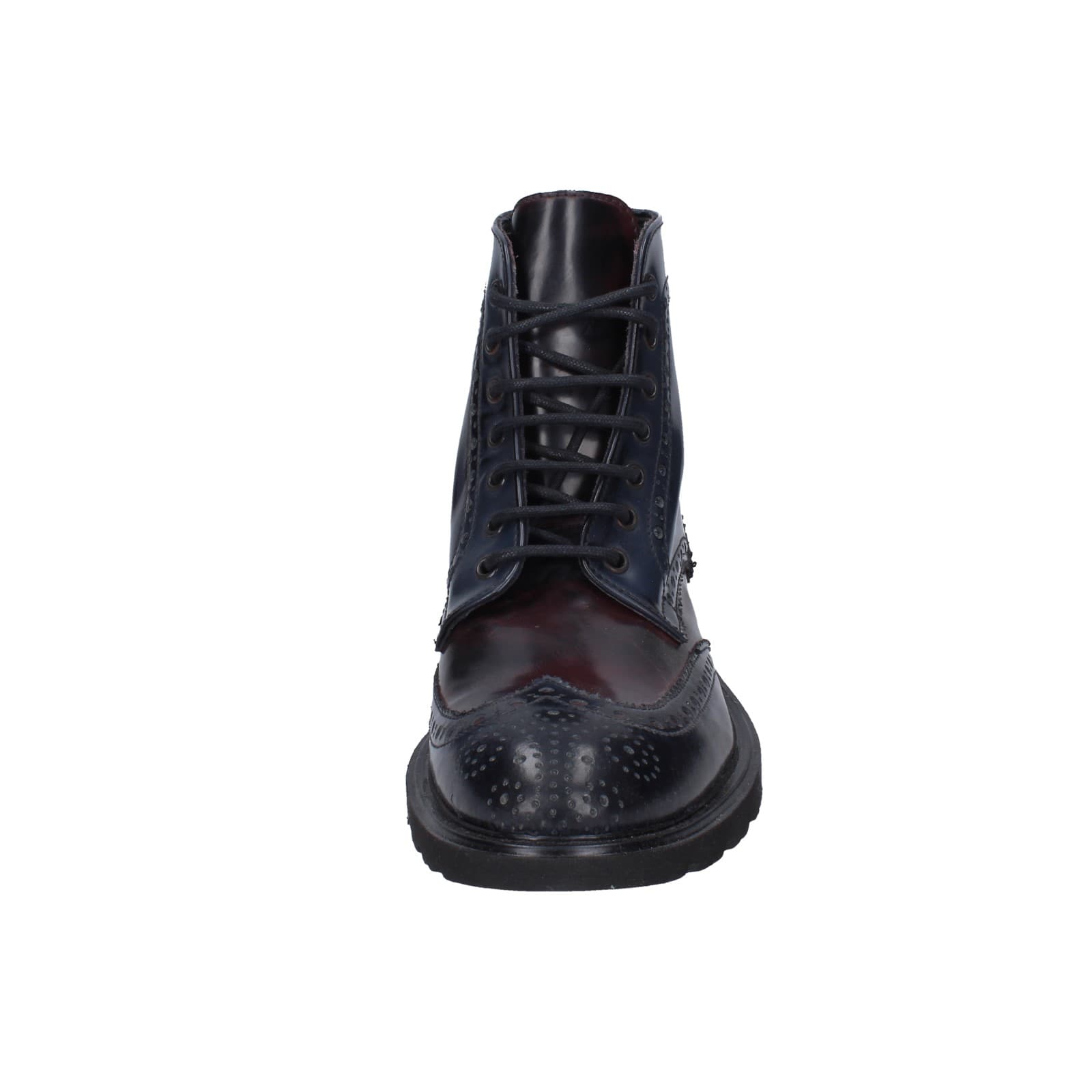 scarpe uomo EVEET stivaletti blu pelle sintetica bordeaux EZ141 Soddisfazione Garantita